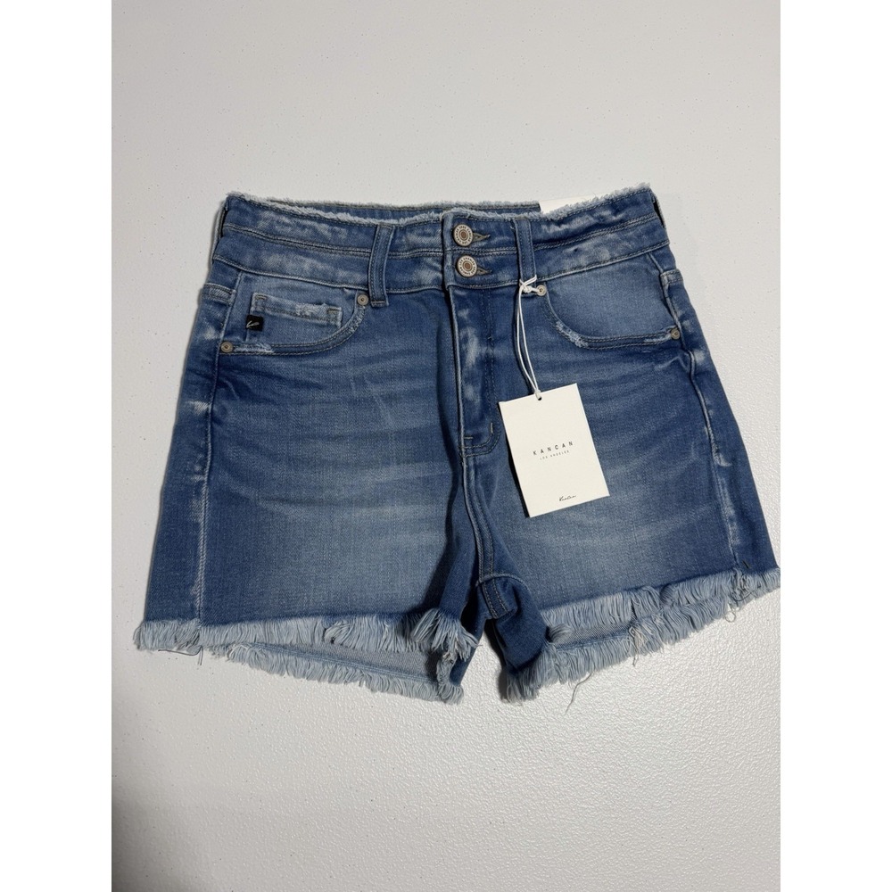 KanCan Womens High Rise Denim Shorts Medium Size M